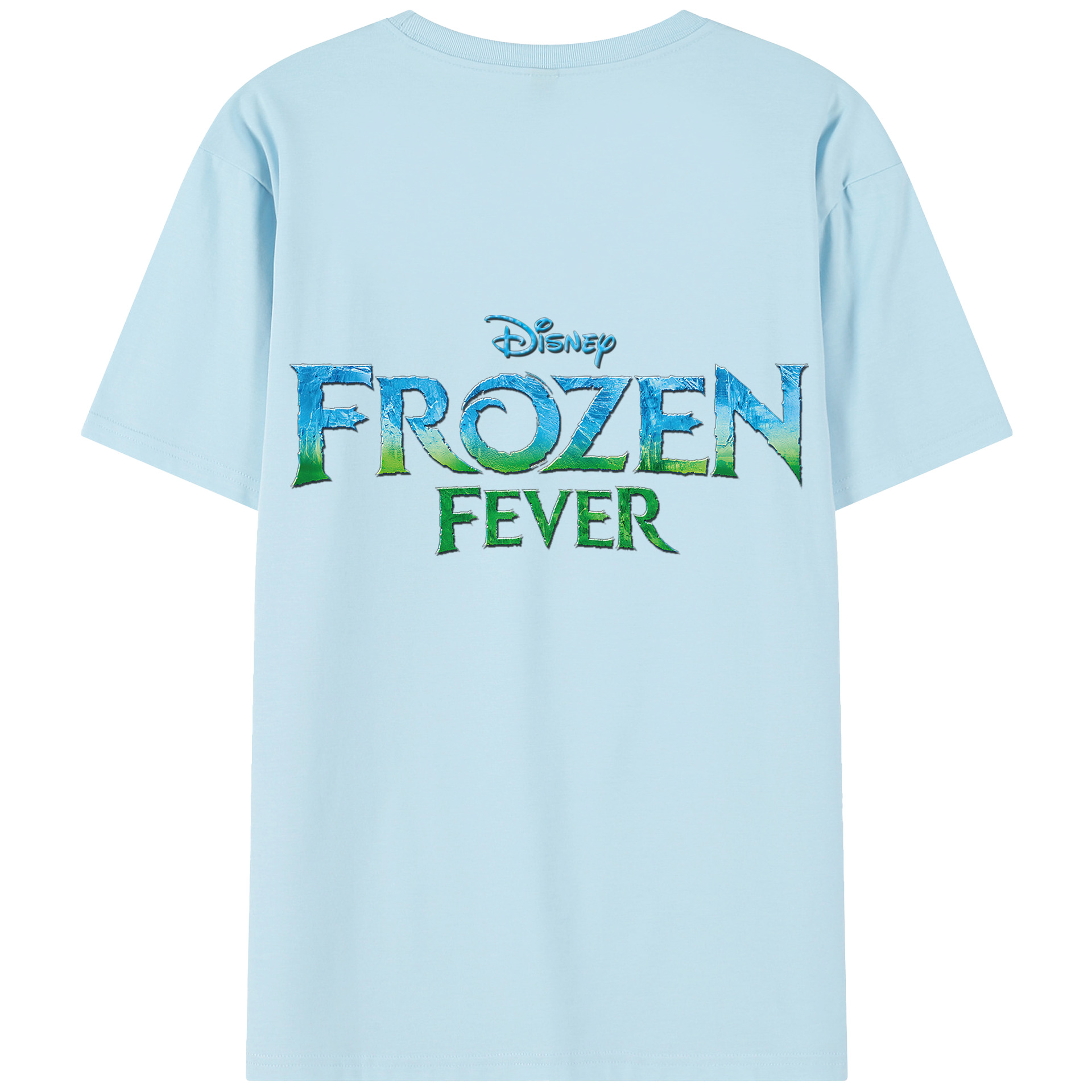 （画像用） アナと雪の女王 アンナ エルサ Frozen Anna Elsa 綿100％半袖Tシャツ（背面プリント）